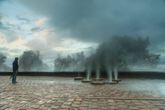 Frente al  viento: foto en Donostia-San Sebastián