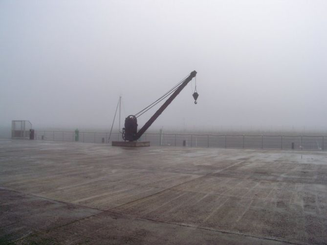 GRUA: foto en Hondarribia