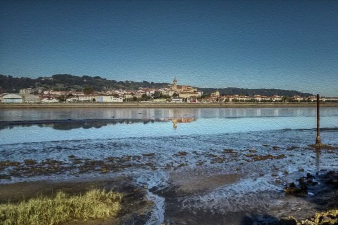 Hondarribia desde Hendaya: foto en Hondarribia