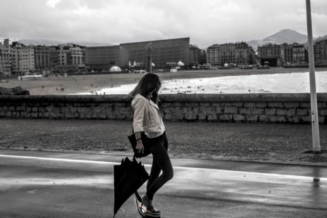 Al mal tiempo buena cara.: foto en Donostia-San Sebastián