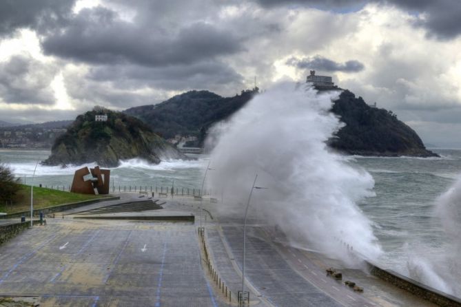 Mar enfurecida: foto en Donostia-San Sebastián