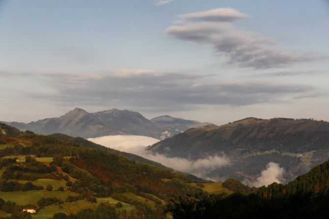 Mar de nubes: foto en Berastegi