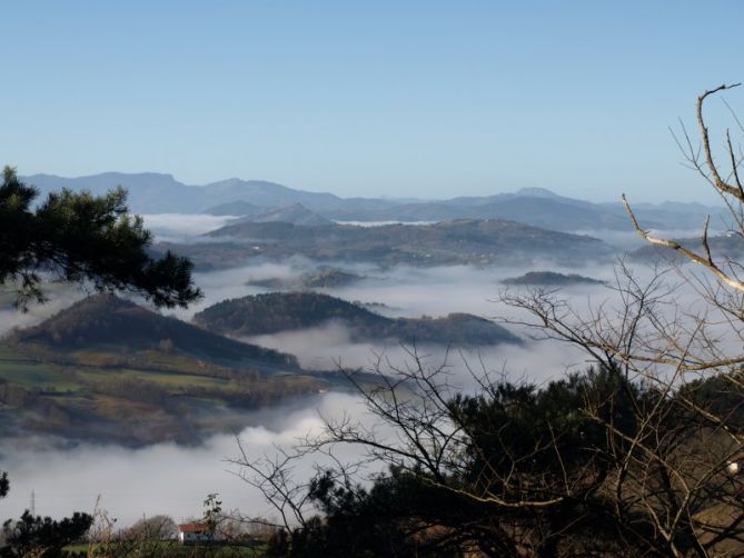 Mar de nubes: foto en Irun