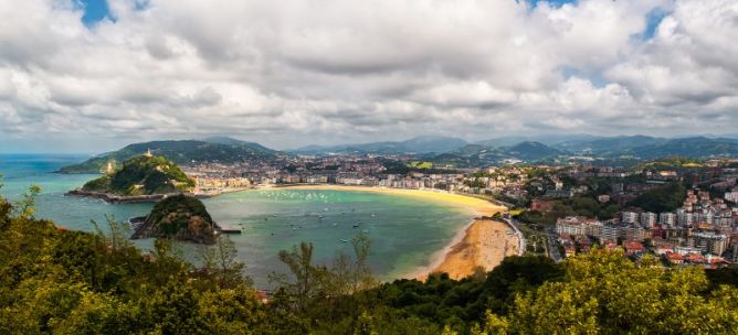 Maravillosa bahia: foto en Donostia-San Sebastián