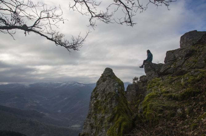 Meditando en la cima: foto en Errenteria