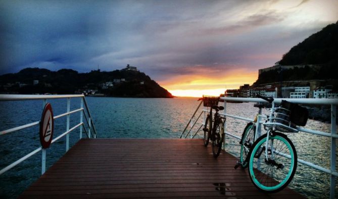 Momento de relax: foto en Donostia-San Sebastián