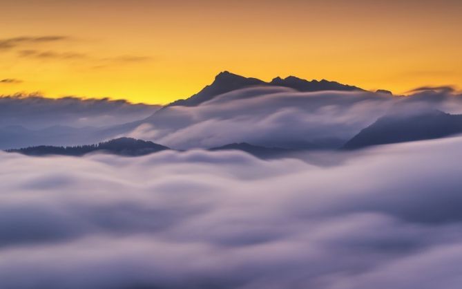 Niebla sobre el valle: foto en Aretxabaleta