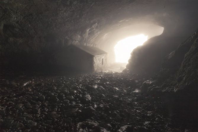 nieblas en san adrian: foto en Zegama