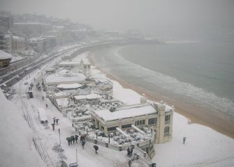 nieve desde las alturas