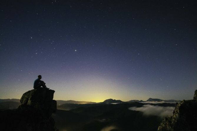 Noche de estrellas: foto en Elgoibar