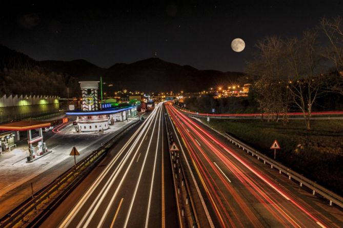 Noche de luces: foto en Olaberria