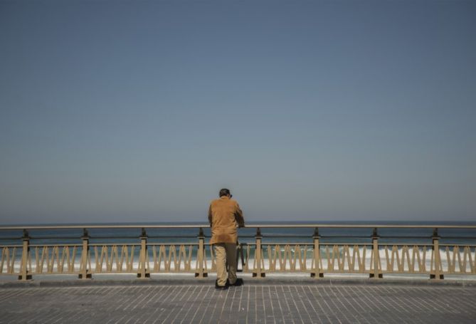 El observador de mar: foto en Donostia-San Sebastián