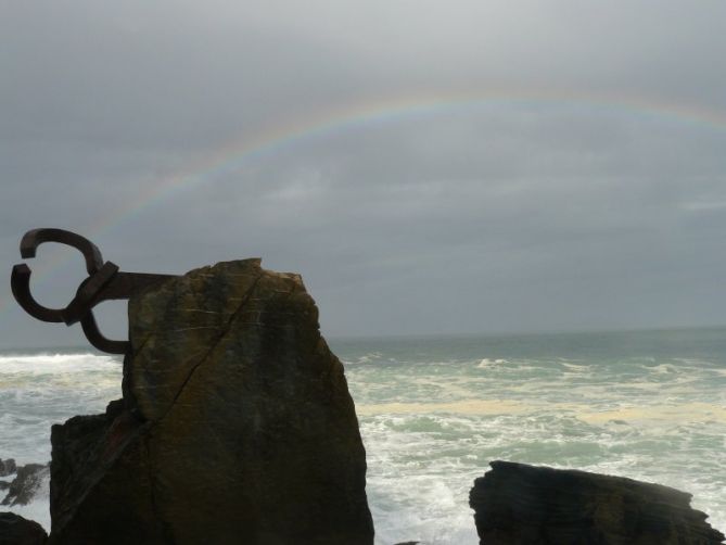 peinando el arco iris: foto en Donostia-San Sebastián