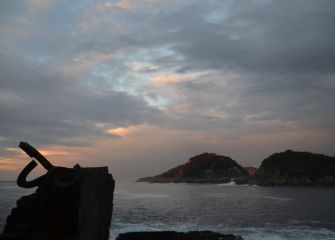 El peine de frente