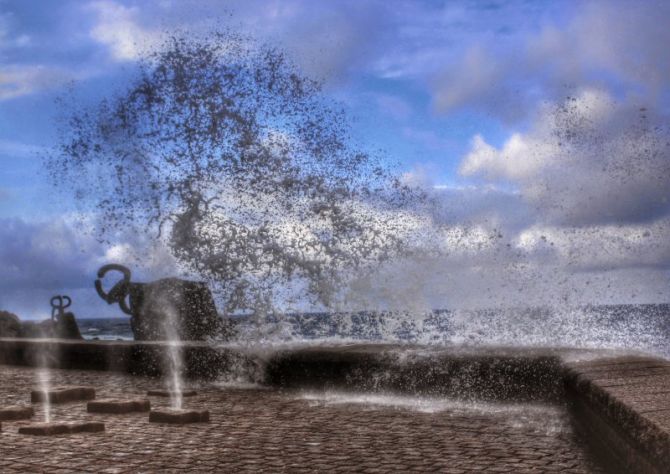 El Peine en movimiento: foto en Donostia-San Sebastián