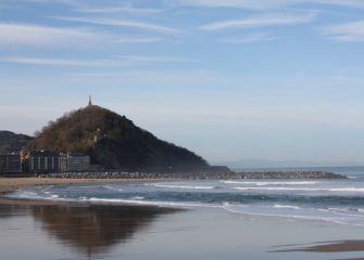 Playa La Zurriola de San Sebastian