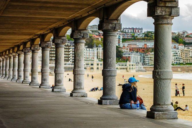 Primavera en la La Concha: foto en Donostia-San Sebastián