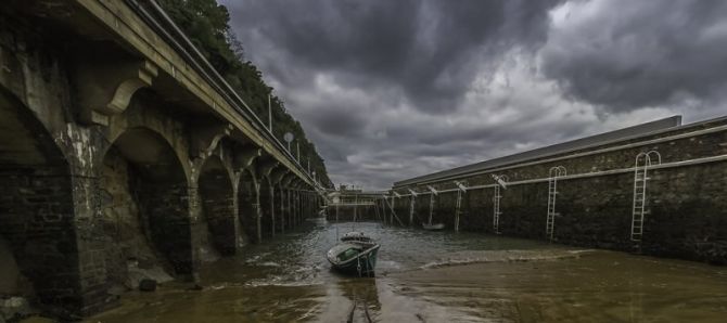 En el puerto: foto en Zarautz