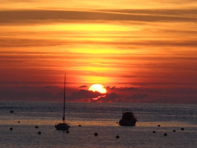 Puesta de sol: foto en Donostia-San Sebastián