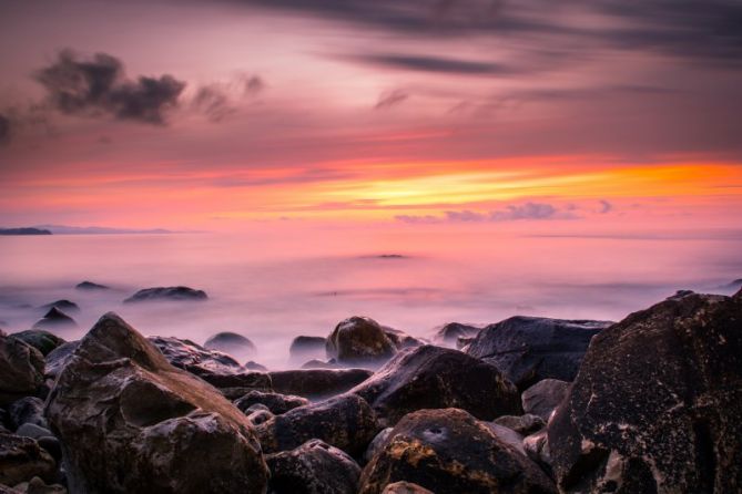 Puesta de sol en Agiti: foto en Donostia-San Sebastián