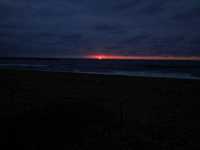 El sol se esconde: foto en Donostia-San Sebastián