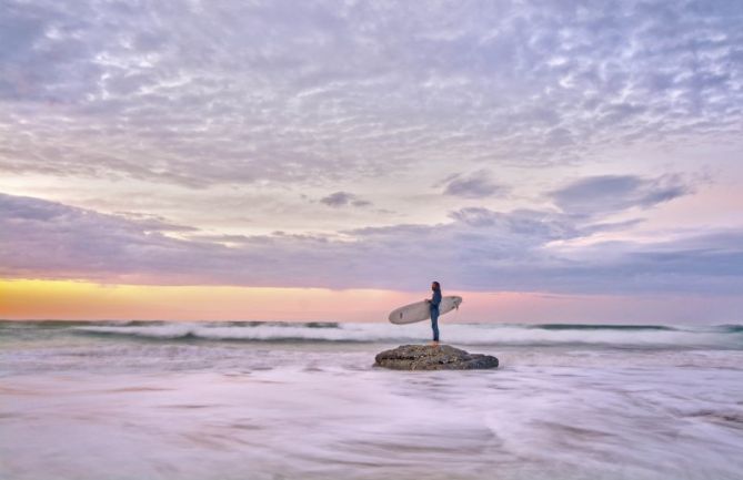 Surf en Deba: foto en Deba