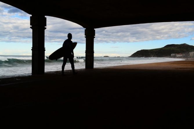 Surf en Zarautz: foto en Zarautz