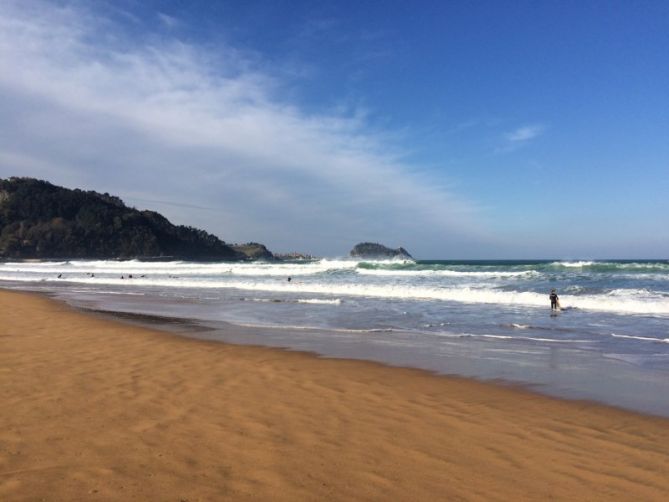 Surf en Zarautz: foto en Zarautz