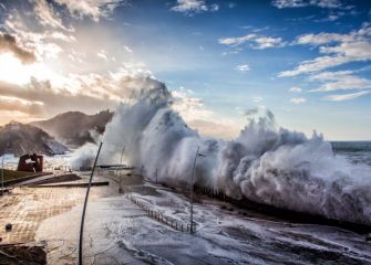 Temporal en la costa
