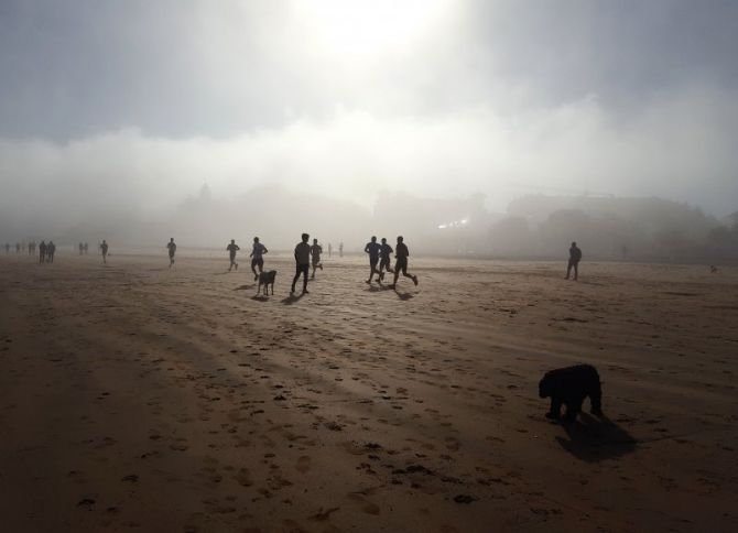 Todo esfuerzo tiene recompensa: foto en Donostia-San Sebastián