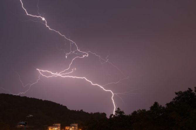 Tormenta de verano: foto en Donostia-San Sebastián