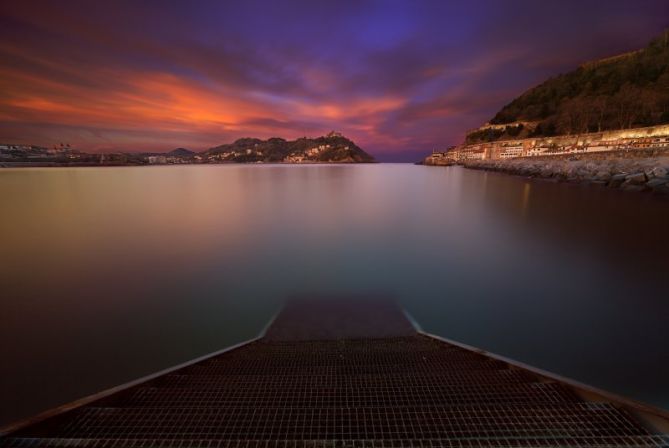 El tranquilo amanecer: foto en Donostia-San Sebastián