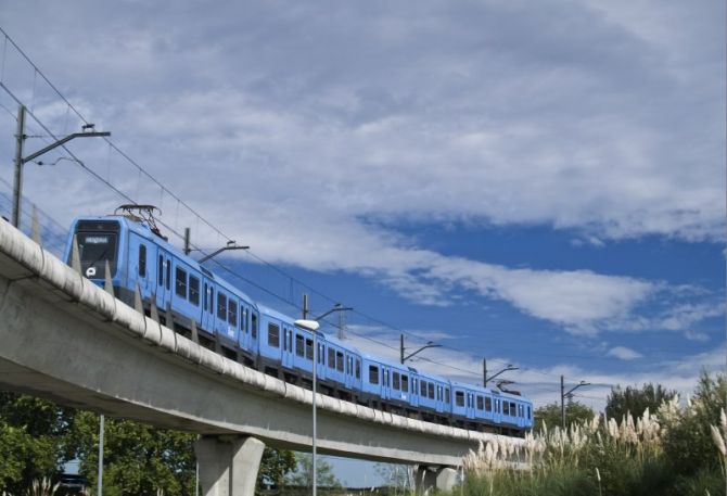 Tren aereo: foto en Lasarte-Oria