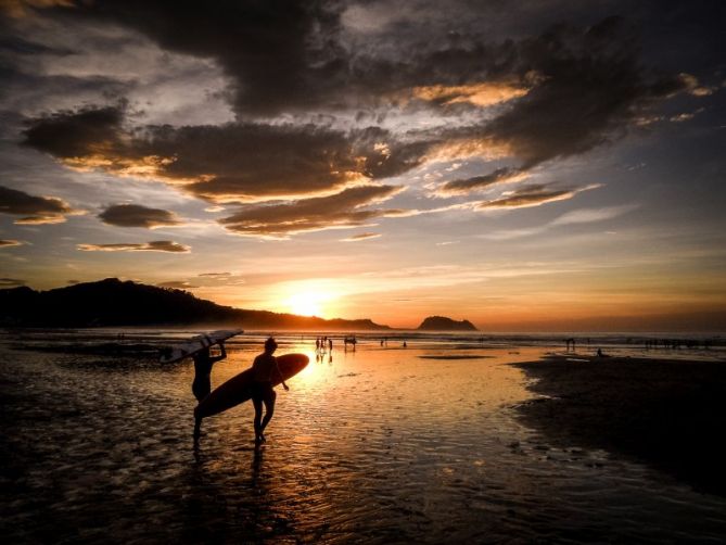 El ultimo baño: foto en Zarautz