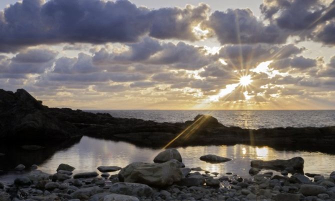 atardecer: foto en Hondarribia