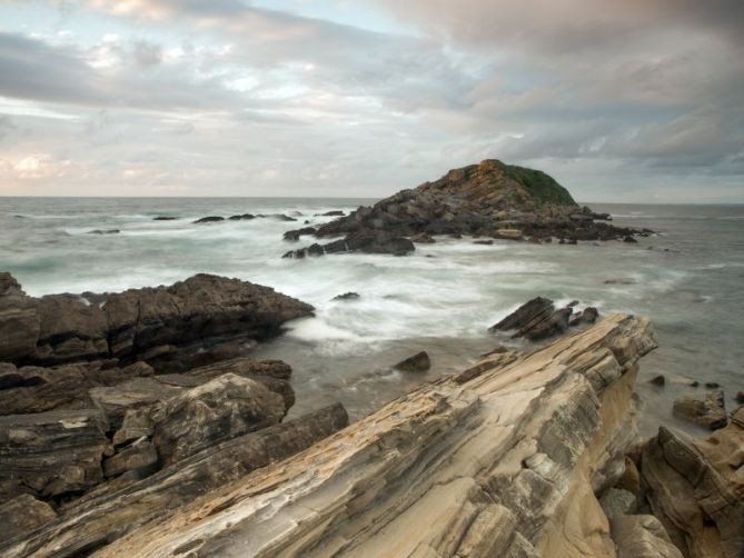 isla de  amuitx: foto en Hondarribia