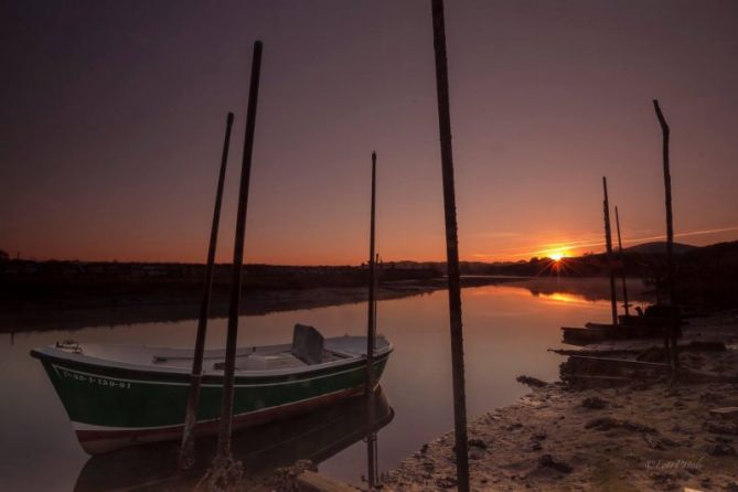 Amanecer en hondarribi: foto en Hondarribia