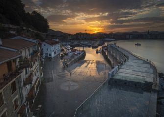 amanecer puerto Donostia