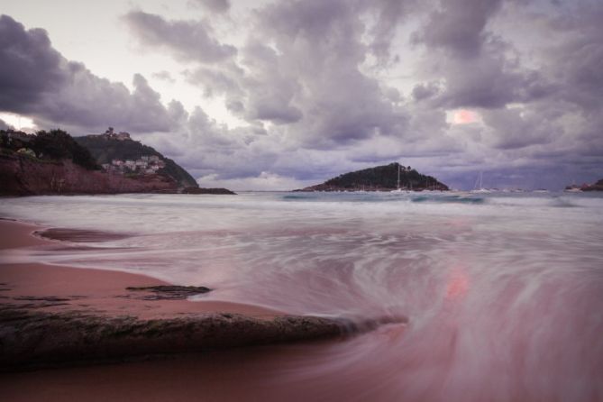 Amenaza tormenta: foto en Donostia-San Sebastián