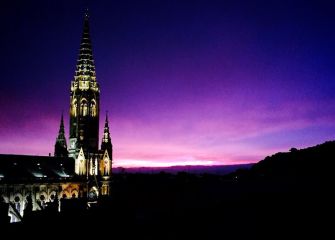 anochecer desde el tejado