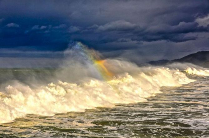 Arco iris marino : foto en Zarautz