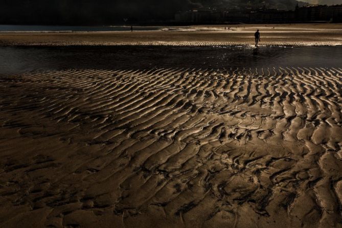 Arena, agua y luz: foto en Donostia-San Sebastián