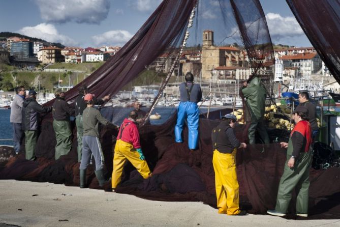 Arrantzaleak: foto en Getaria