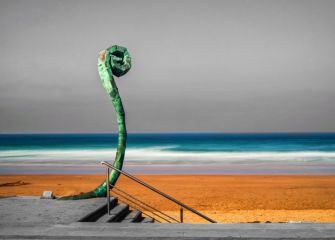 Arte en la playa de Zarautz 