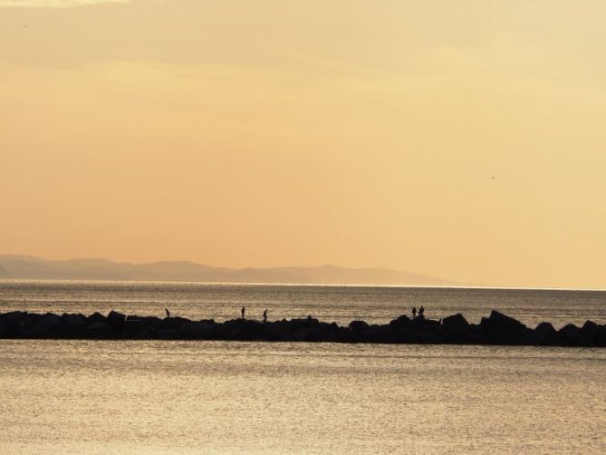 Atardece en la Zurriola: foto en Donostia-San Sebastián