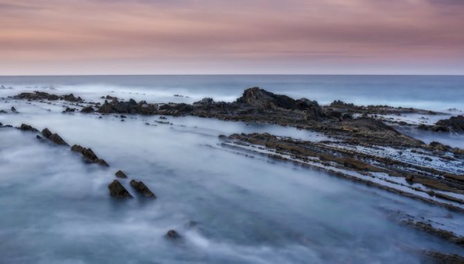 Atardecer: foto en Mutriku