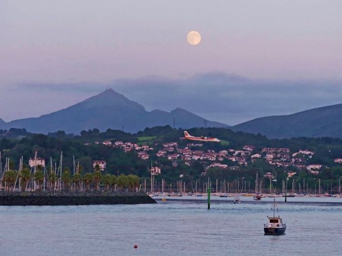 Un atardecer: foto en Hondarribia