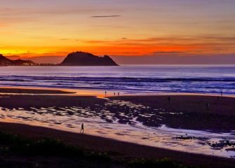 Atardecer en la costa 