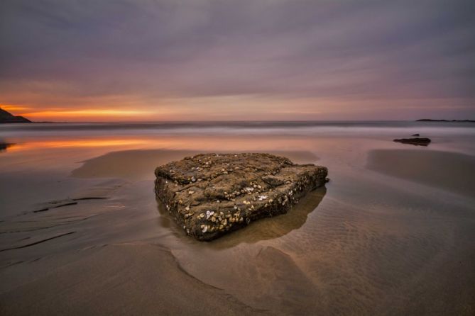 Atardecer en Deba: foto en Deba