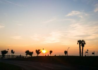 Atardecer desde la zurriola